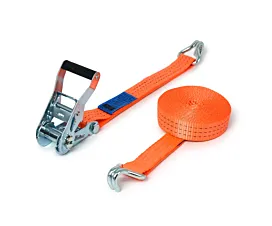 Tout - Sangles 35mm Sangle d’arrimage - 2,5T - 6,5m - 35mm - en 2 pièces - crochets doigts serrés - Orange - 20pcs Tout - Sangles 35mm Sangle d’arrimage - 2,5T - 6,5m - 35mm - en 2 pièces - crochets doigts serrés - Orange - 20pcs