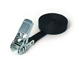 Tout - Sangles 25mm Sangle d’arrimage - 800kg - 5m - 25mm - en 1 pièce - tendeur à cliquet - Noir - 5pcs