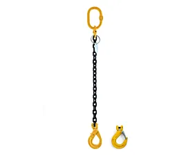 Tout - Chaînes de levage Chaîne de levage - 6mm - 1 brin - Sans raccourcisseur - G8 - Crochet au choix Tout - Chaînes de levage Chaîne de levage - 6mm - 1 brin - Sans raccourcisseur - G8 - Crochet au choix