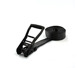 Sangles 50mm - Sur mesure Sangle d’arrimage - 5T - 50mm - en 1 pièce - tendeur à cliquet - Noir + étiquette personnalisée