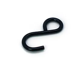 Tout - Hardware noir Crochet S fermé - 300kg - 18mm - Noir