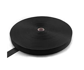 Tout - Black Webbing Bande en polypropylène - 1000kg - 50mm - 100m en rouleau -  noir