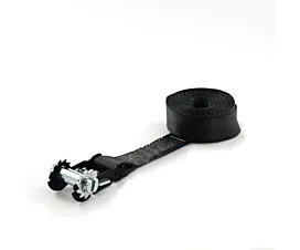 Sangles 50mm - Sur mesure Sangle d’arrimage - 5T - 50mm - en une pièce - seulement avec base du tendeur - Noir + étiquette personnalisée