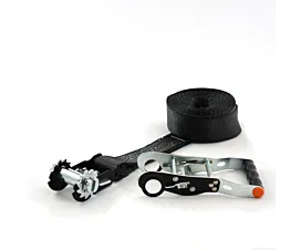 Sangles 50mm - Sur mesure Sangle d’arrimage - 5T - 50mm - en 1 pièce - Tendeur démontable - Noir + Etiquette personnalisée