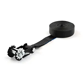 Sangles 35mm - Sur mesure Sangle d’arrimage - 2,5T - 35mm - en une pièce - seulement base pour tendeur - Noir + étiquette personnalisée