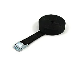 Tout - Sangles 25mm Sangle d’arrimage - 250kg - 3m - 25mm - En 1 pièce - Boucle à came - Noir - 4pcs