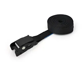 Sangles 25mm - Sur mesure Sangle d’arrimage - 500kg - 25mm - En 1 pièce - Boucle à came - Noir + étiquette personnalisée