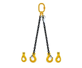 Tout - Chaînes de levage Chaîne de levage - 1,6t - 6mm - 2 brins - Sans raccourcisseurs - G8 - Crochets au choix Tout - Chaînes de levage Chaîne de levage - 1,6t - 6mm - 2 brins - Sans raccourcisseurs - G8 - Crochets au choix