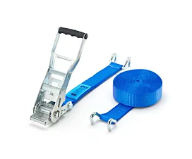 5T - Ergo Sangle d’arrimage - ERGO 5T - 9m - 50mm - en 2 pièces avec crochets ouverts - Bleu