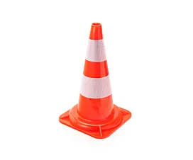 Tout - Signalisation Cône de signalisation - Orange avec bandes réfléchissantes - 50cm Tout - Signalisation Cône de signalisation - Orange avec bandes réfléchissantes - 50cm